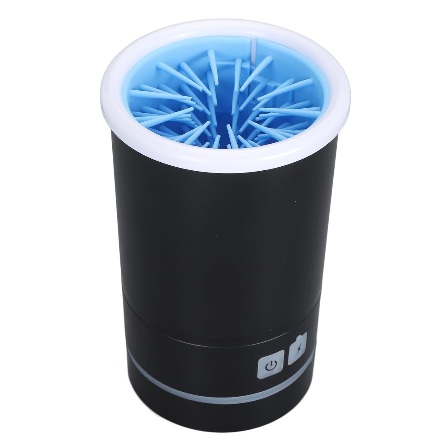 Automatic Dog Cleaner, Soft Electric Washer USB Rechargeable Portable Cleaner Cup, Dog Foot Cleaning Machine for Small to Medium Dogs Cats (White Blue)