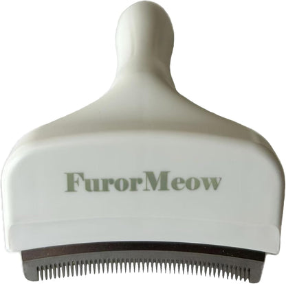 Pet Deshedding Tool with Curve Blade, Cat Grooming Brush, Tight V-shaped Teeth Shedding Comb for Cat and Dog (Pink, Large)
