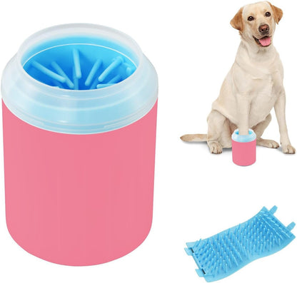 ODAWA Dog Paw Cleaner Cup Royal Blue Muddy Paw Cleaner with Soft Bristle
