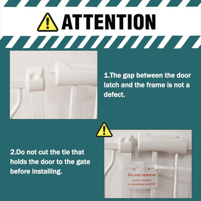 ALLAIBB Extra Wide Pressure Mounted Baby Gate Walk Through Child Kids Safety Toddler Tension White Long Large Pet Dog Gates with Extension for doorways Kitchen (57.48-62.20"/146-158cm, Black)