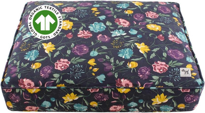Molly Mutt Medium to Large Dog Bed Cover- Forever Young Print - Measures 27”X36”X5’’ - 100% Cotton - Durable - Breathable - Sustainable - Machine Washable Dog Bed Cover (Dd82b)