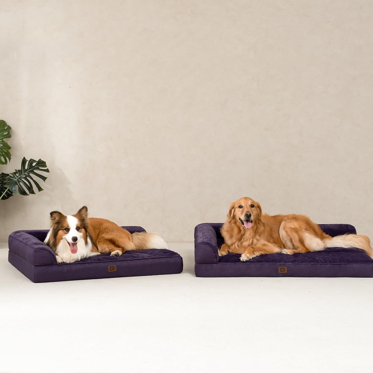 EHEYCIGA Orthopedic Dog Bed Medium Size Dogs, Memory Foam Dog Bed with Washable Removable Cover, Waterproof Pet Sofa Couch for Crate with Nonskid Bottom, 30x20x6, Grey