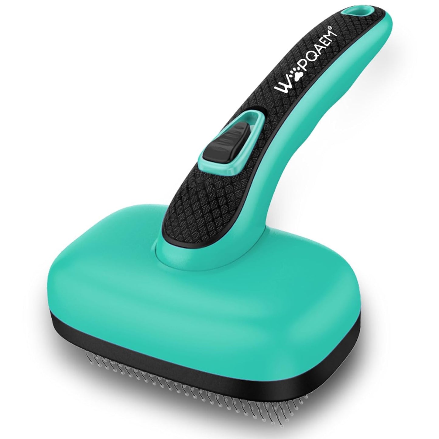 One-Button Self Cleaning Pet Brush for Dogs & Cats, Skin-Friendly Detangling & Shedding Tool for Long and Short Hair, Retractable Grooming Comb, Purple