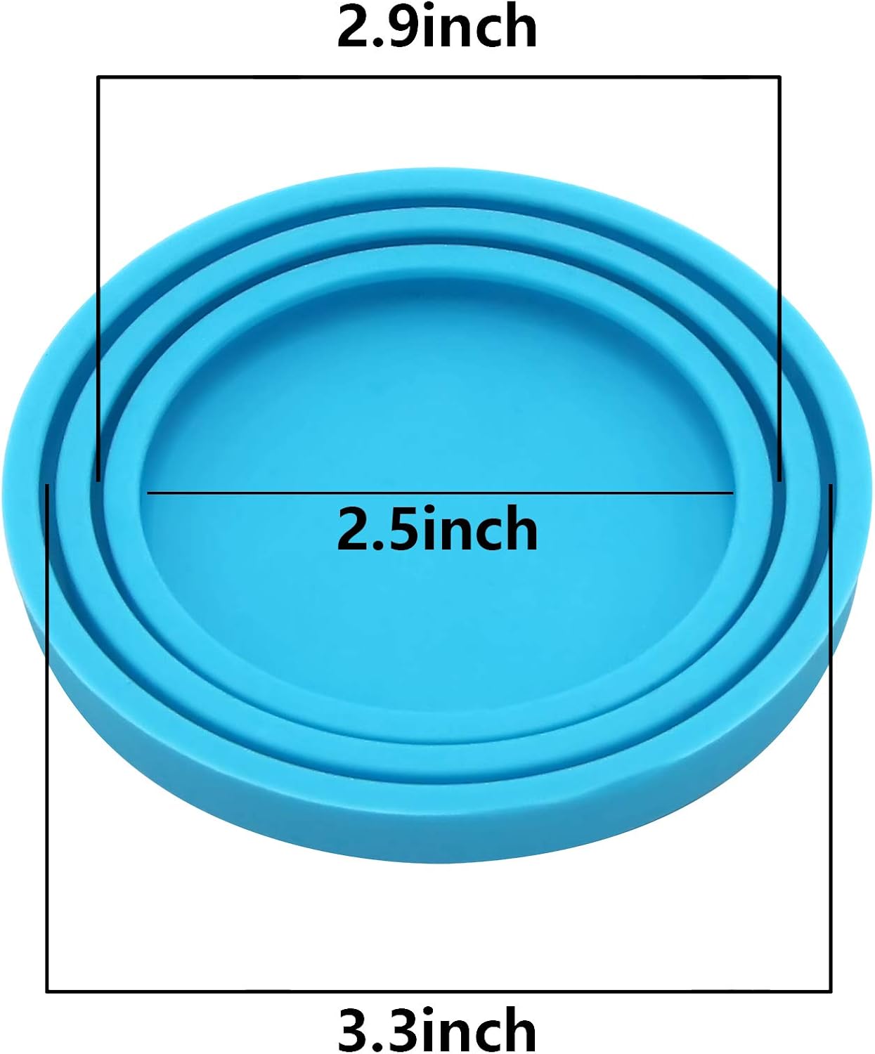 SLSON 4 Pack Pet Food Can Cover Set, Universal Silicone Cat & Dog Food Can Lids Fitting 3 Standard Sizes