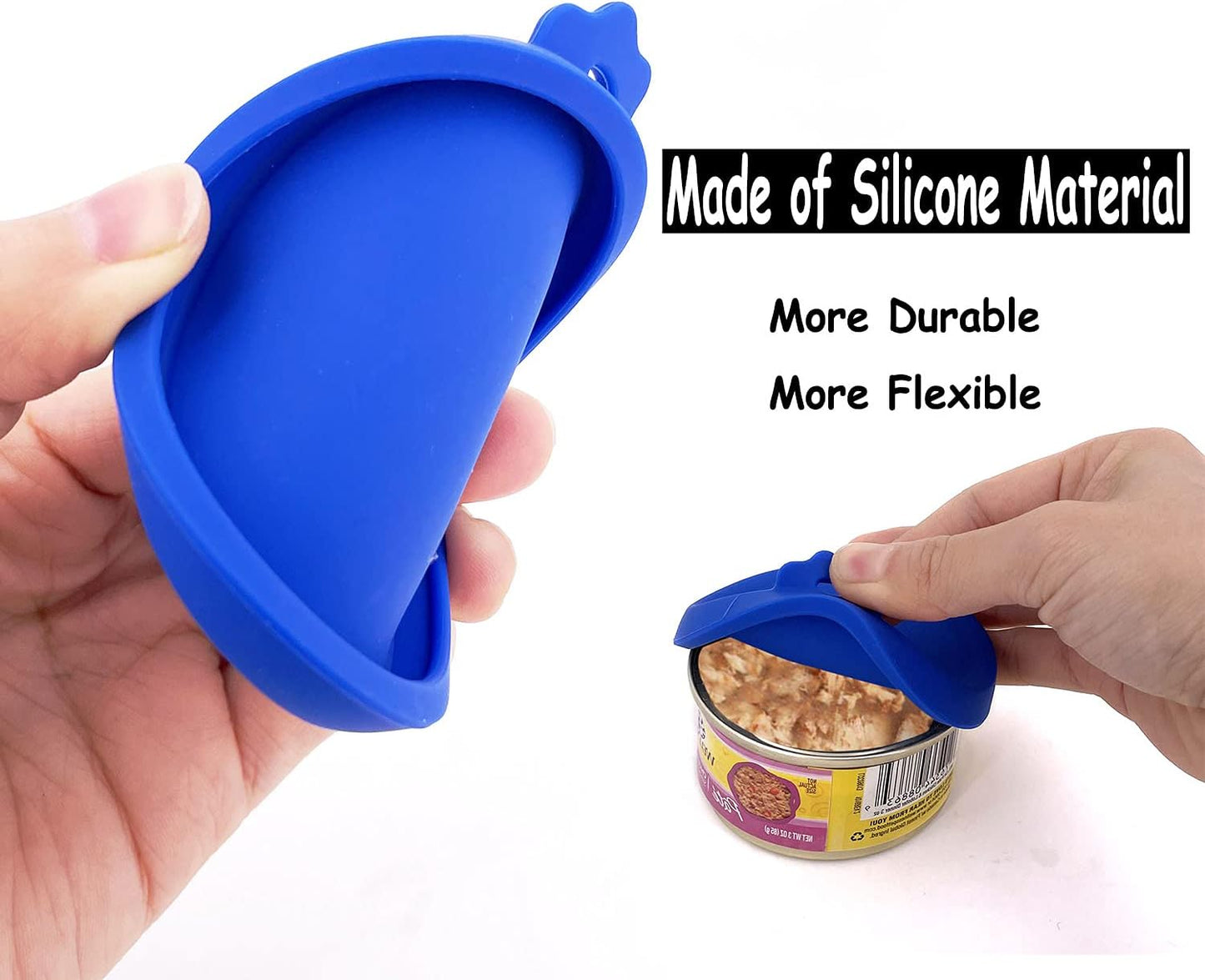 COMTIM Small Size Cat Food Can Lids, 2 Pack Silicone Cat Food Can Lids Covers for Small Cans 3 oz 2.5 oz