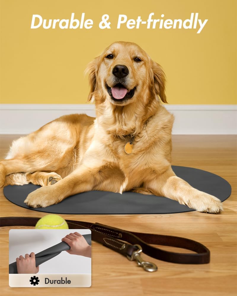 Absorbent Dog Food Mat-Cat Dog Mat for Food and Water Bowl, Quick Dry Pet Food Mat, No Stains Dog Feeding mat, Dog Accessories Pet Supplies Mat-Dog Water Bowl Mat for Messy Drinkers