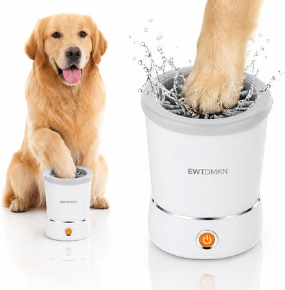 Automatic Dog Paw Cleaner 2025 New Dog Paw Cleaner Cup with USB Rechargeable, Paw Cleaner for Small Medium Large Breed Dogs Cats (White)
