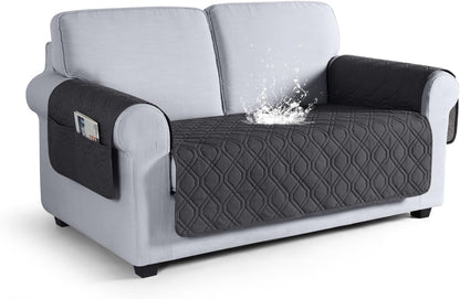 VANSOFY Couch Cover, Waterproof Sofa Covers Washable Slipcover Furniture Protector Couch Seat Covers Non-Slip Couch Cover for Dogs, Pets(Sofa, Dark Gray)