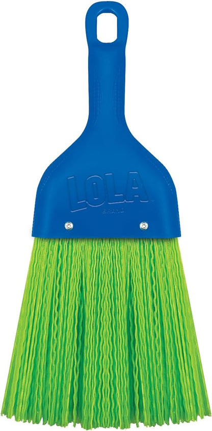 LOLA Whisk Broom, Hand Brush, Durable Bristles, Whisks Away Dirt & Debris, Compact, Hang Hole for Easy Storage, Indoor/Outdoor, 1 Pack