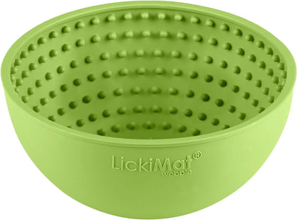 LickiMat Wobble, Dog Slow Feeder Bowl Lick Mat, Boredom Anxiety Reducer; Perfect for Food, Treats, Yogurt, or Peanut Butter. Fun Alternative to a Slow Feed Dog Bowl, Turquoise