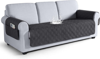 VANSOFY Couch Cover, Waterproof Sofa Covers Washable Slipcover Furniture Protector Couch Seat Covers Non-Slip Couch Cover for Dogs, Pets(Sofa, Dark Gray)
