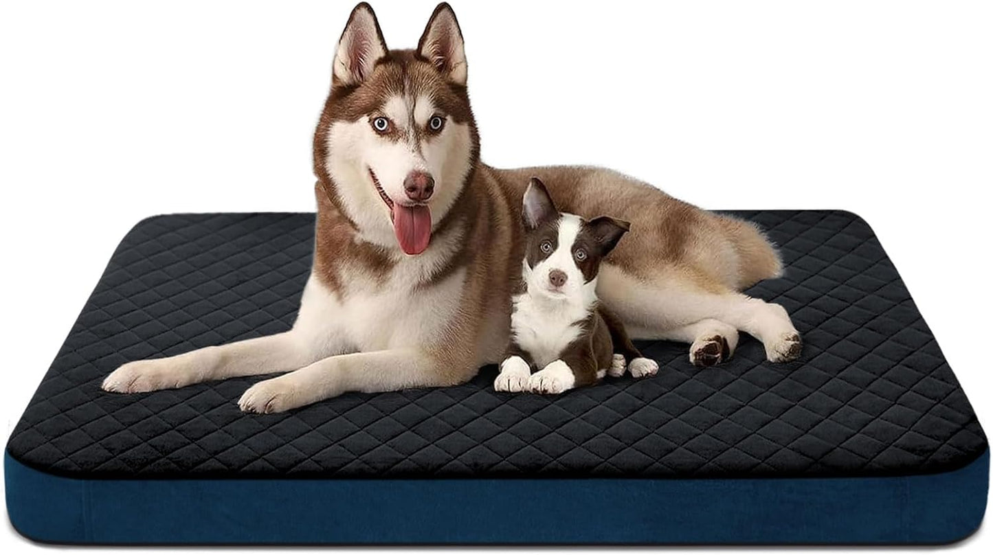 Large Dog Bed, High Density Foam, Good Resilience for Enough Cushion to Large Dogs Such as Great Dane, 47 * 39 Inches Widen Pet Bed, Non Slip Bottom with Removable Washable Cover