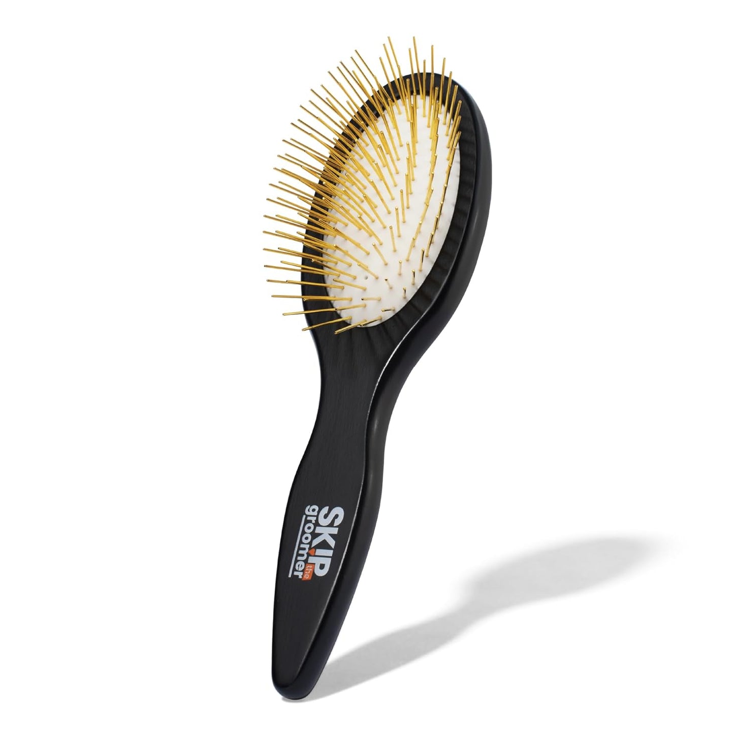 Pin Brush for Dogs, Gentle Dog Brush for Long Haired Dogs – Routine Essential for Goldendoodles, Poodles & Doodles, No-Scratch Rounded Pins for Sensitive Skin, Flexible Cushion Base – Skip the Groomer