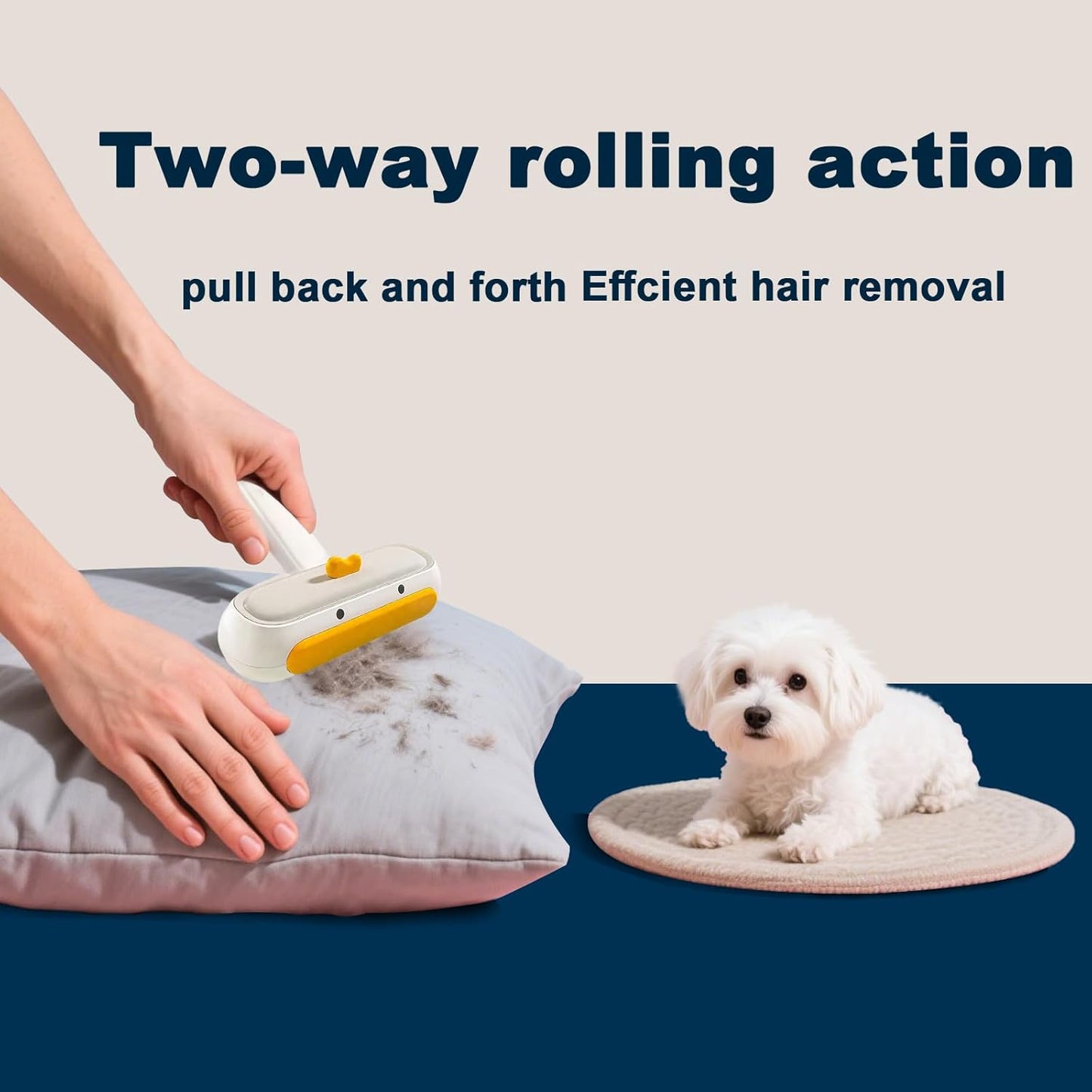 Pet in Addition to Dog Hair cat Hair Cleaner Staining Hair Removal Scraping Brush Cat and Dog Hair Sucking and Sticky Hair Remover Clothes Bed Sofa Cleaning Supplies - Little Yellow Duck Style