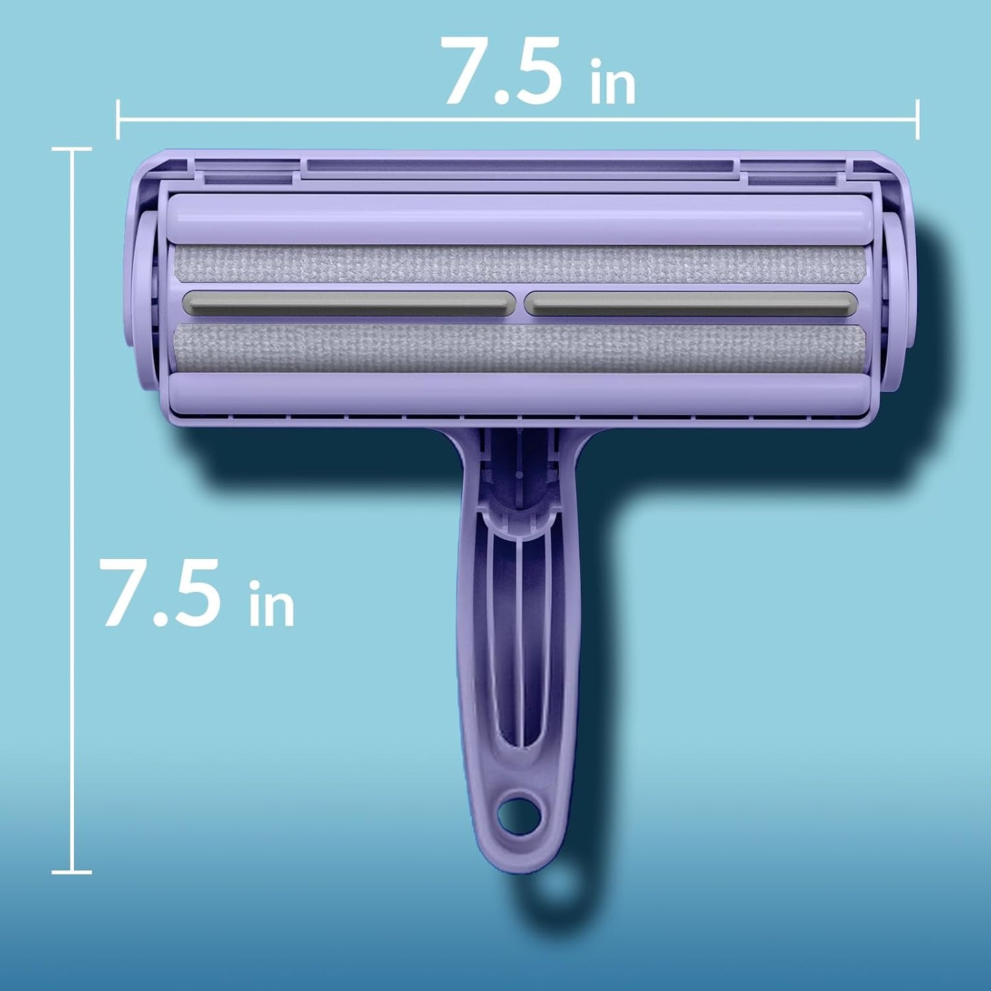 DELOMO Pet Hair Remover Roller: Reusable Lint Roller with Large Fur Bin - Portable Cat and Dog Hair Remover for Couch, Bedding, Car, Rugs & Furniture, Effective and Eco-Friendly, for Multi-Pet Homes