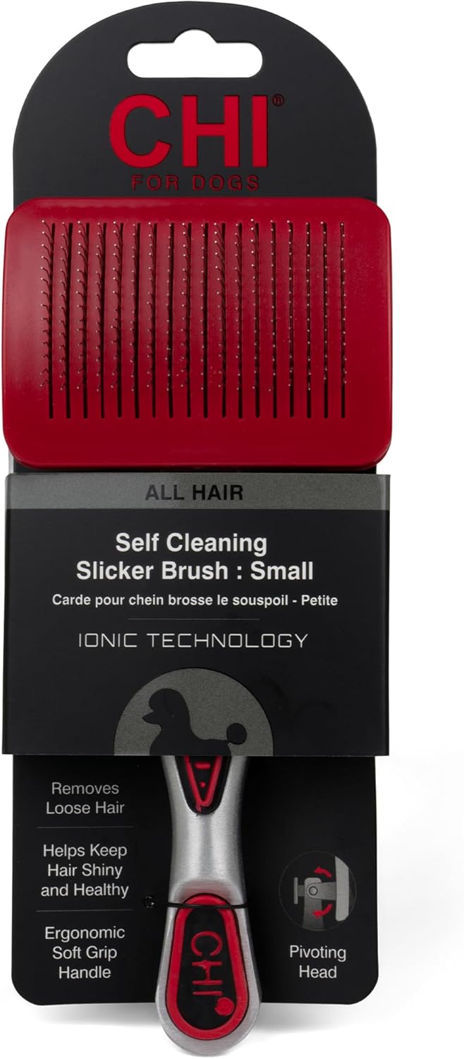 CHI for Dogs 2 in 1 Dematting and Deshedding Rake, Dual Head Dog Grooming Tool with Wide Tooth Dematting Rake and Fine Deshedding Rake, Detangler Comb for Thick Double and Long Dog Coat