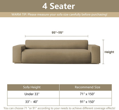 MYSKY HOME Couch Cover for Dogs, Washable Couch Covers, Non Slip Sofa Cover, Couch Cover 2 Cushion Sofa Dogs Furniture Protector with Tassels, Chenille Sofa Slipcover for Pets, 71"x118", Dark Grey