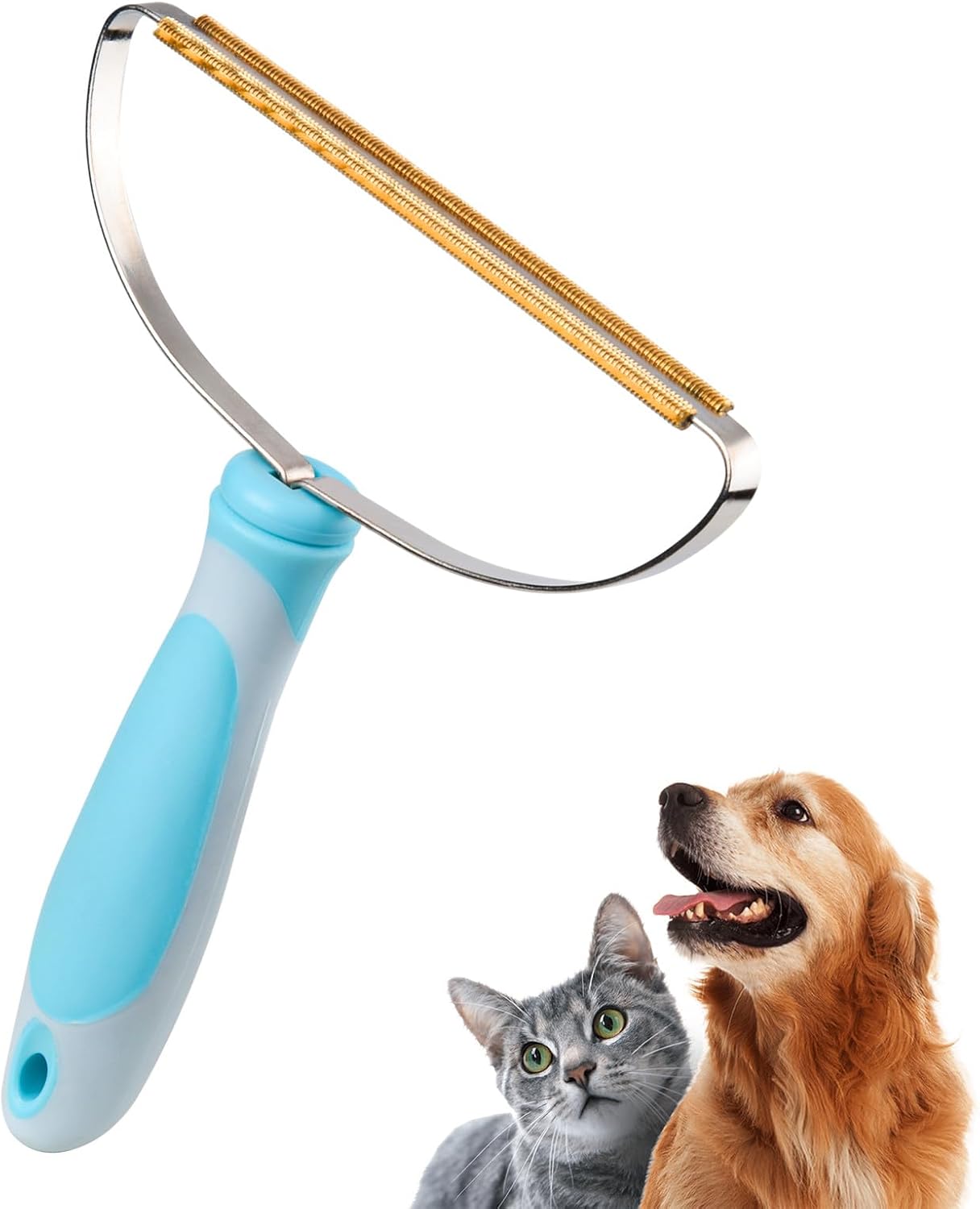 Pet Hair Remover, Retractable Carpet Scraper Rake, Portable Carpet Scraper of Dog Cat Hair Remover for Embedded Fur Removal from Carpet, Stair or Rug