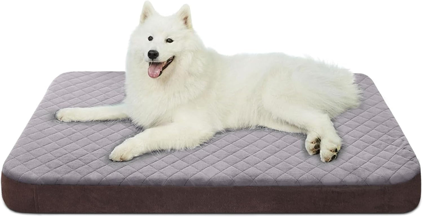 Large Dog Bed, High Density Foam, Good Resilience for Enough Cushion to Large Dogs Such as Great Dane, 47 * 39 Inches Widen Pet Bed, Non Slip Bottom with Removable Washable Cover