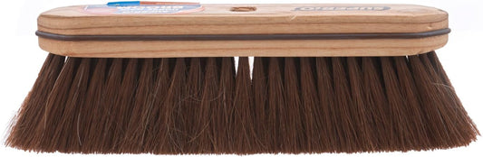 Superio Kitchen and Home Horsehair Broom With Wood Handle, Fine Premium Bristles - Heavy Duty Household Broom Easy Swiping Dust And Wisp Floors And Corners , 12" sweeping head