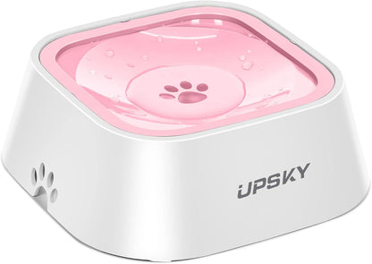 UPSKY No-Spill Pet Water Bowl, Slow Water Feeder, No-Slip Pet Water Dispenser 35oz Feeder Bowl for Dogs and Cats