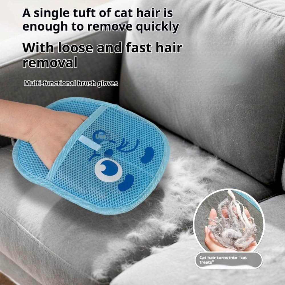 Purepath Hair Removal Glove, Electrostatic Pet Hair Removal Glove for Dogs & Cats Cat Hair Pure Path Remover Furniture Glove for Pet, Pet Hair Gloves for Clothing, Bed, Couch, Carpet, Car Seat