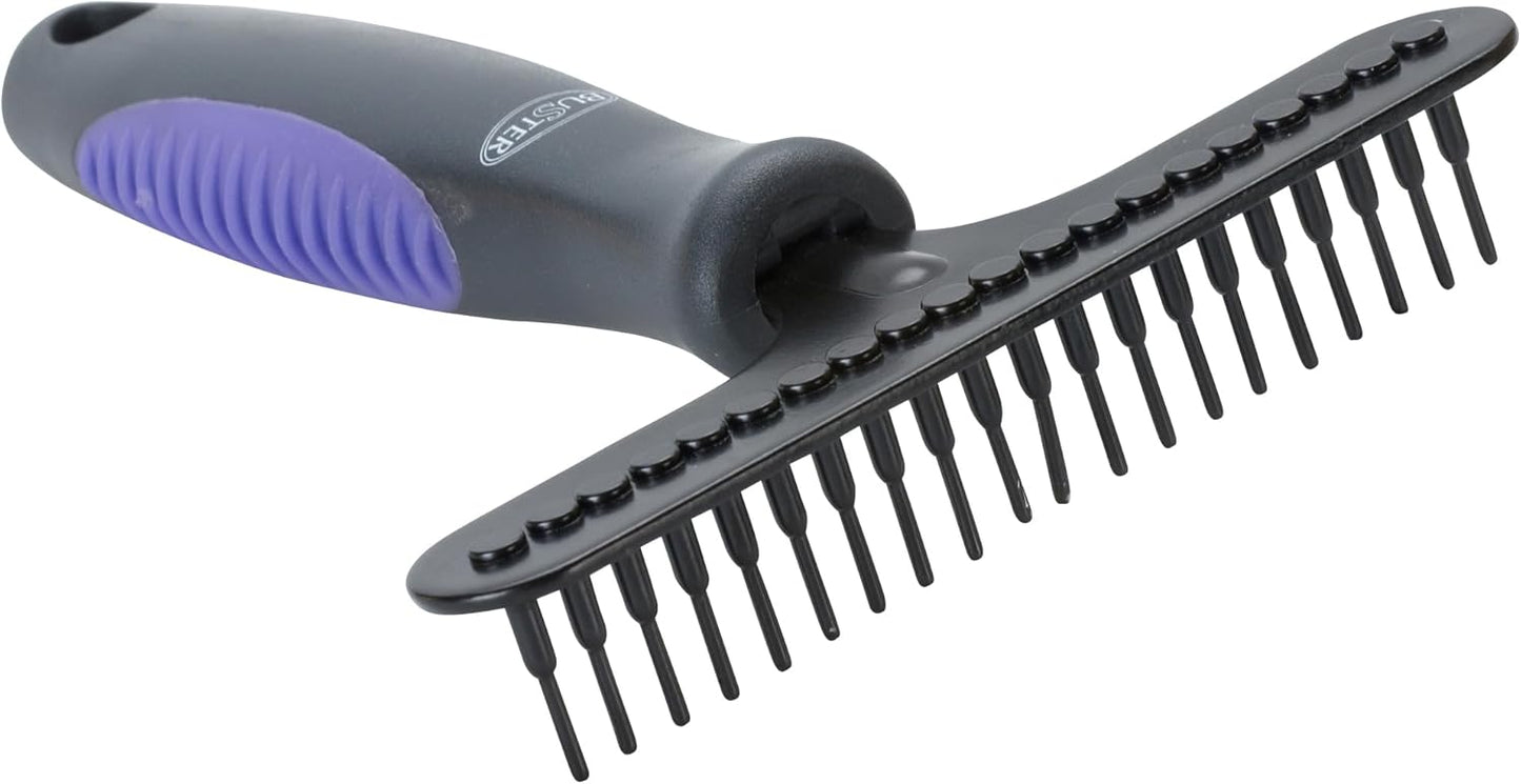 Kruuse Buster Undercoat Rake Brush Small – Gentle Deshedding Tool for Dogs with Thick or Double Coats