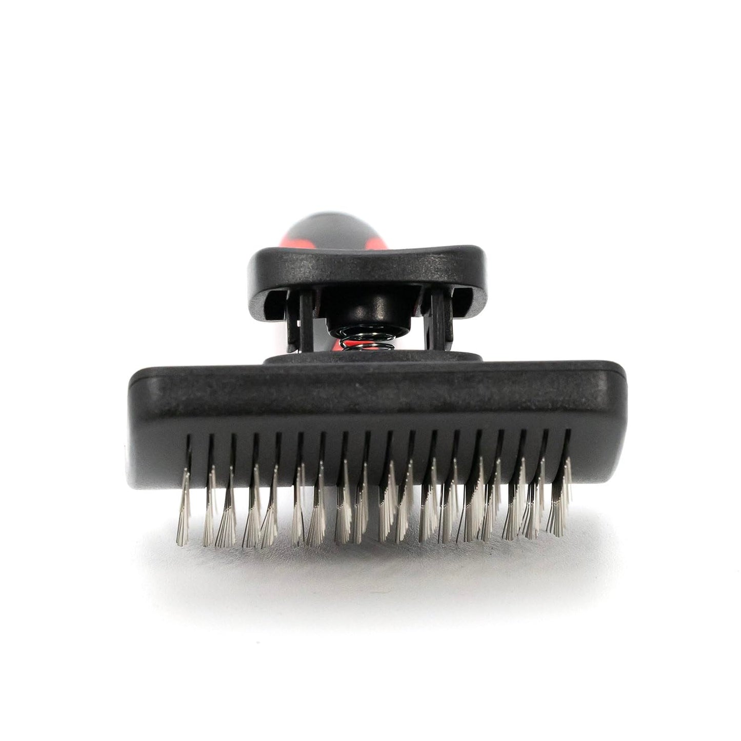 Jeffers Pet Dual Level Pin Universal Slicker Brush for Dogs, Cats & Small Pets - Curved Grooming Brush with Long & Short Pins for Shedding, Detangling, Finishing - Remove Mats & Dead Coat - Large