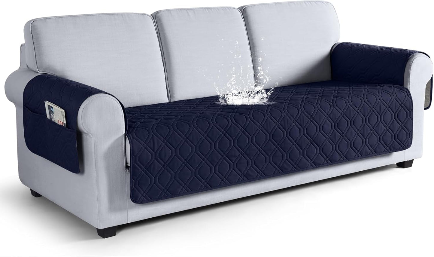 VANSOFY Couch Cover, Waterproof Sofa Covers Washable Slipcover Furniture Protector Couch Seat Covers Non-Slip Couch Cover for Dogs, Pets(Sofa, Dark Gray)