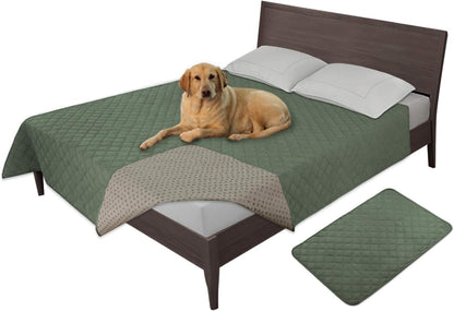 Easy-Going 100% Waterproof Dog Bed Cover, Non-Slip Pet Blanket for Furniture, Washable Couch Cover, Repleasement Sofa Cover (68x82 in,Gray)