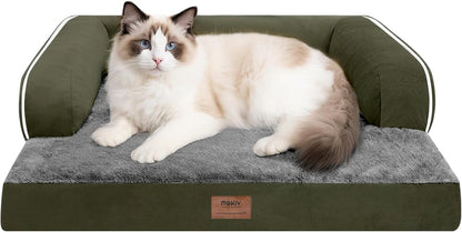 Large Dog Bed Orthopedic Washable - Beds Bolster - Medium XL XLarge Big Dogs - Memory Foam Couch Sofa - Waterproof with Removable Cover