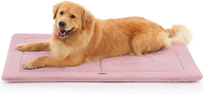 Made4Pets Dog Crate Pad Bed for Medium Large Dogs, Washable & Reversible, Anti-Slip Kennel Mat for Cozy Sleeping, Soft Fluffy Dog Bed for Indoor & Outdoor Use, 35"x23", Gray