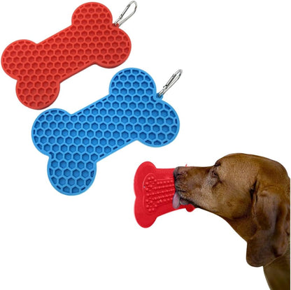 VALUEPET | Dog Lick Mat - Silicone Lick Mat for Anxiety Relief - Slow Feeder Licking Pad for Butter, Yogurt, & Peanut - Suitable for Dog Training, Boredom Reducer, Bathing & Grooming - Paw - 6.6 Inch