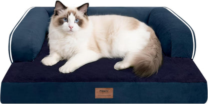 Large Dog Bed Orthopedic Washable - Beds Bolster - Medium XL XLarge Big Dogs - Memory Foam Couch Sofa - Waterproof with Removable Cover