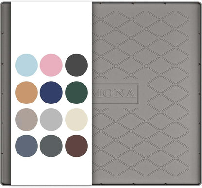 URMONA Under Sink Mat for Kitchen Waterproof, 34" x 22" Silicone Under Sink Mat for Shelf Liner Organizer, Cabinet Sink Protector Under Sink Liner for Bottom Kitchen, Bathroom(Light Grey)