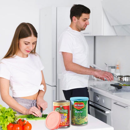 2PCs 3.0-inch Silicone Can Lids for Chef Boyardee | Van Camp's | Goya | Bush's Best | Farmer's Market Can, Can Cover for Canned Goods, Soup Can Cap, Fit Most Standard Size, Dishwasher Safe (Lids ONLY)