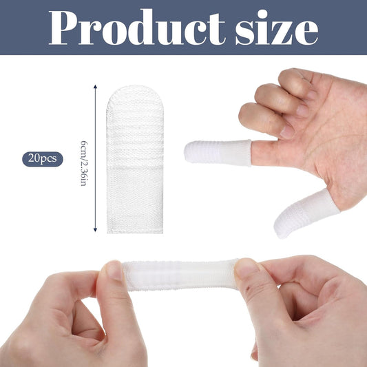 20 Pcs Dog Finger Toothbrush, Soft Fabric Dog Tooth Brush Cat Pet Tooth Brushing Kit Washable Comfortable Finger Brush for Dogs Teeth Cleaning Dental Care
