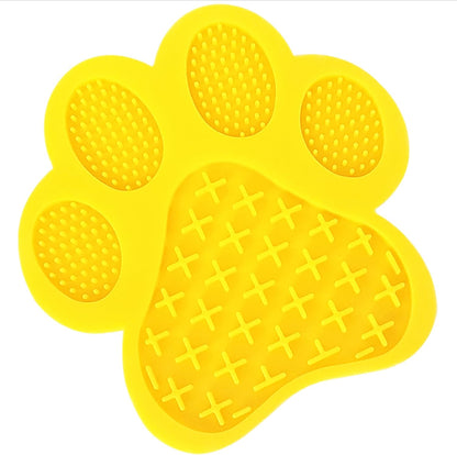 Dog Lick Pad, Dog Washing Distraction Device, Slow Eating Cute Pet Mat with Super Suction for Dogs Licking Peanut Butter, Pet Bathing, Grooming Training (red)