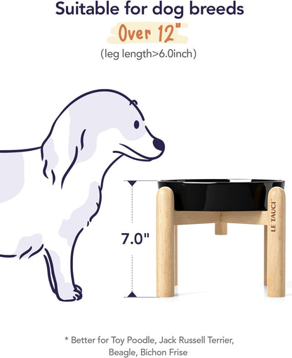 LE TAUCI Dog Bowls Slow Feeder Ceramic, 1.5 Cup Slow Feeding Bowl for Small and Medium Breed, Puzzle Dog Food Bowl for Fast Eater, Maze Purple