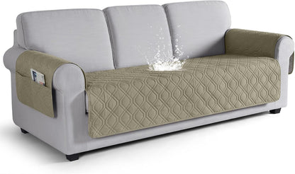 VANSOFY Couch Cover, Waterproof Sofa Covers Washable Slipcover Furniture Protector Couch Seat Covers Non-Slip Couch Cover for Dogs, Pets(Sofa, Dark Gray)