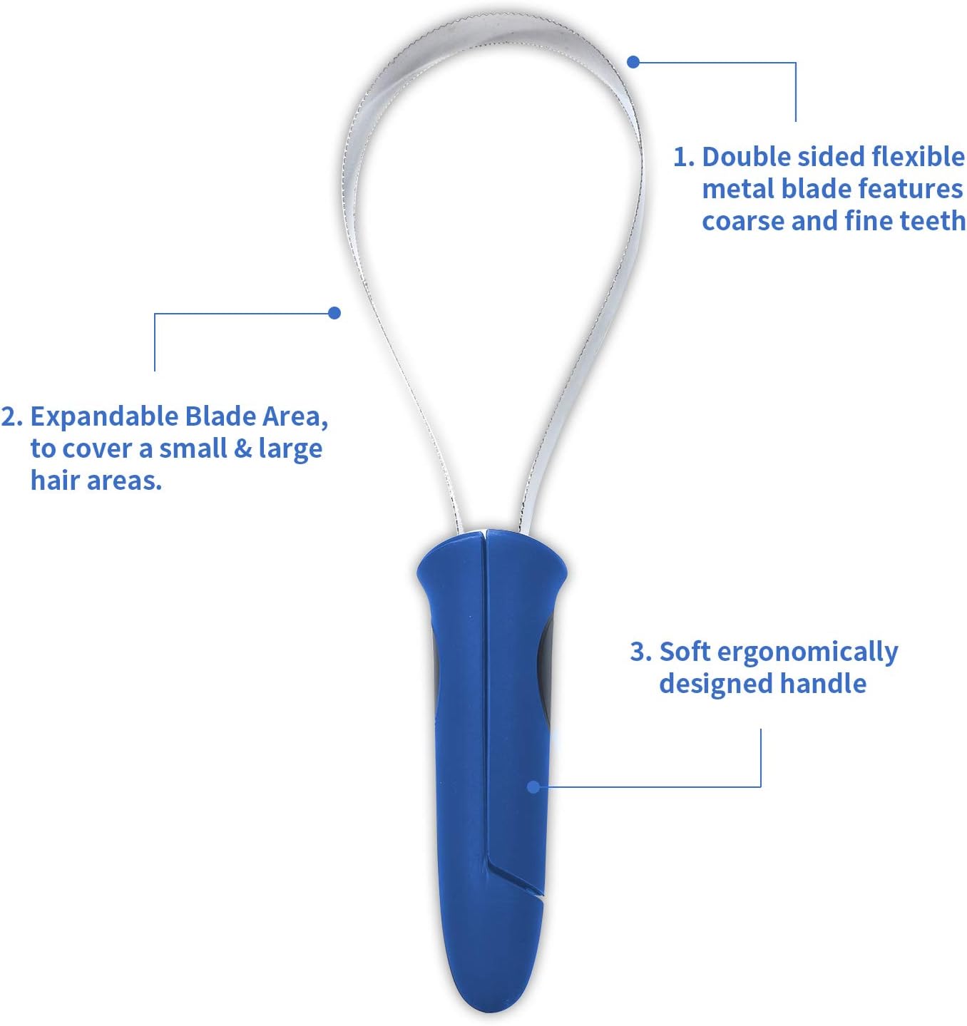 BOTH WINNERS Dual-Sided Shedding Blade with Stainless Steel Blade De-Shedding Tool for All Dog Coat Types- Soft Touch Grip (Burgundy)