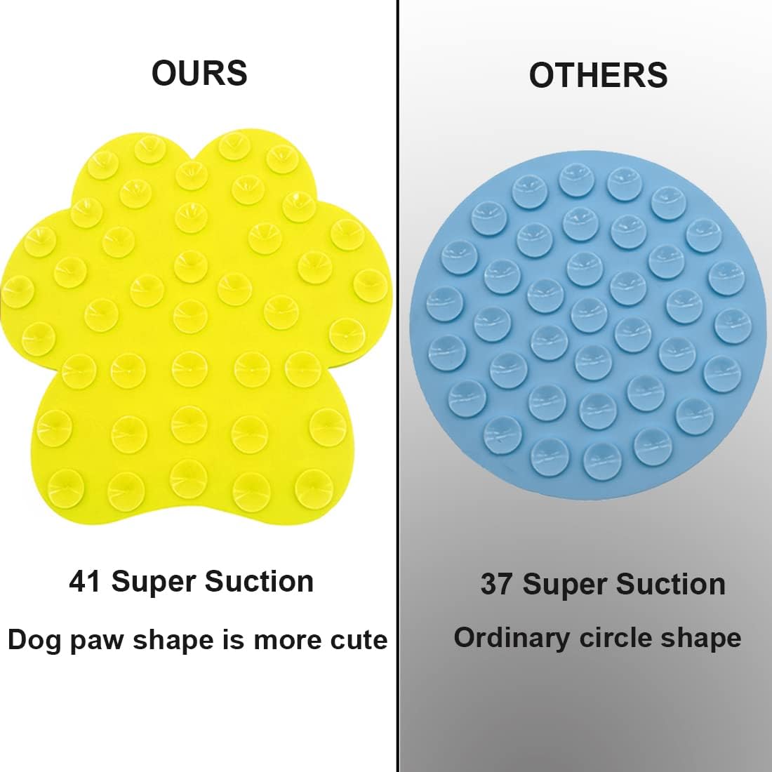 Dog Lick Pad, Dog Washing Distraction Device, Slow Eating Cute Pet Mat with Super Suction for Dogs Licking Peanut Butter, Pet Bathing, Grooming Training (red)