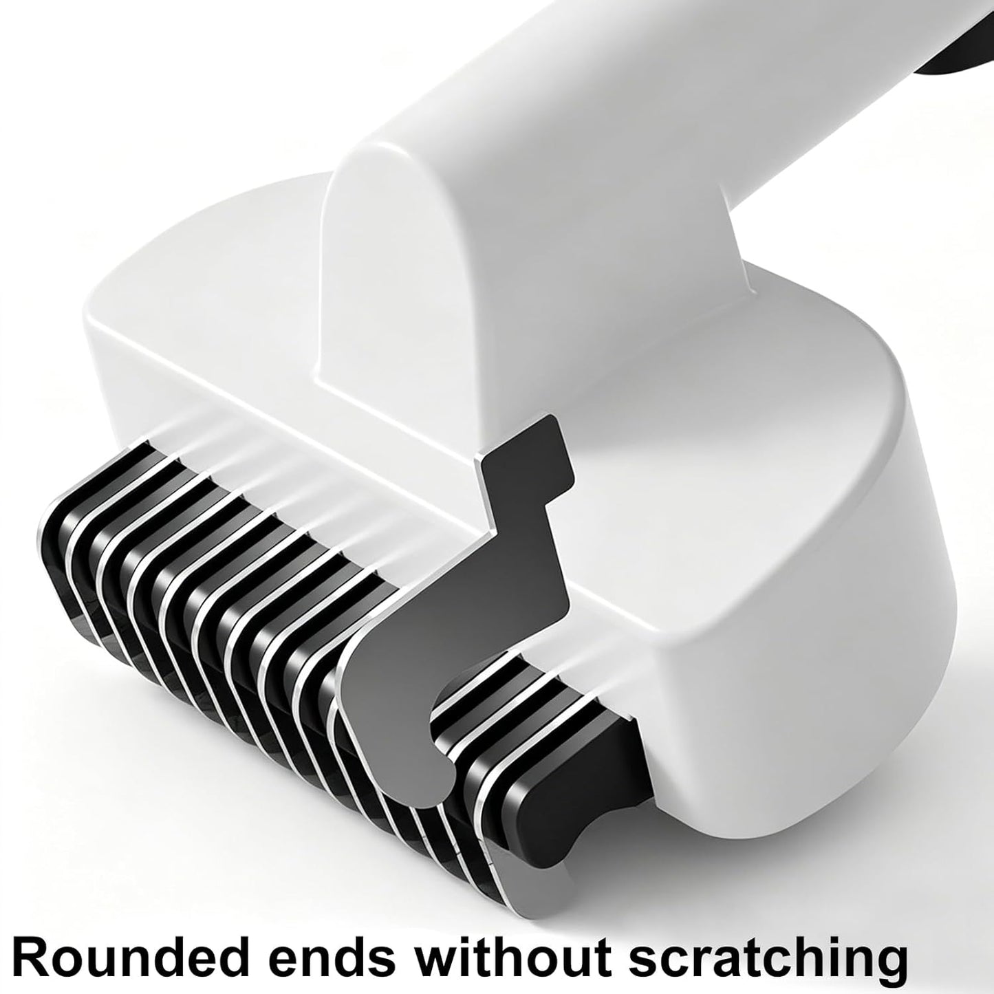 Dog & Cat Brush for Shedding, Self-Cleaning Dematting Comb Undercoat Rake, Deshedding Grooming Tool for Long & Medium Haired Pets, Removes Tangles Mats Loose Fur