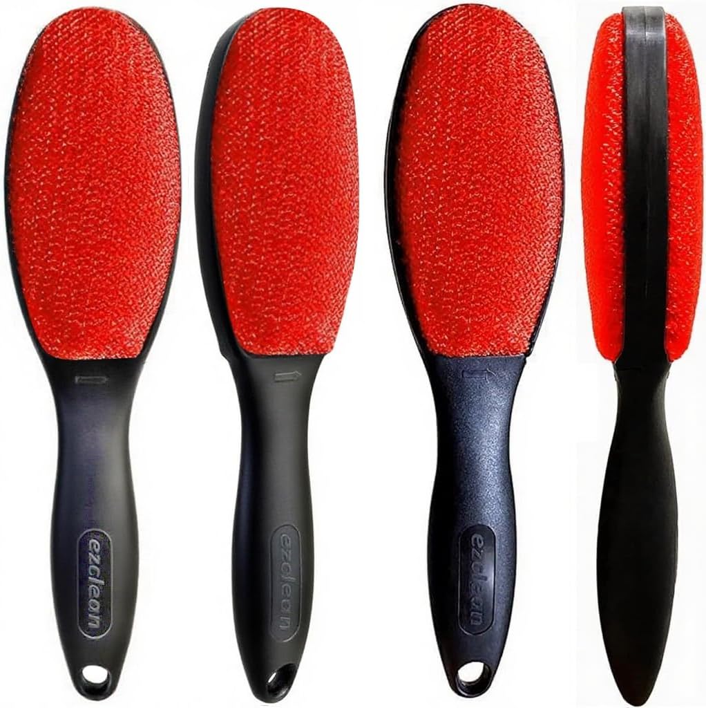 ezclean 4Pack 2Colors Lint Brush for Clothes Furniture Couch, Lint Brush Pet Hair Remover for Clothes Brush, Reusable Lint Brushes for Pet Hair,Velvet Brush, Pet Brush, Fabric Brush