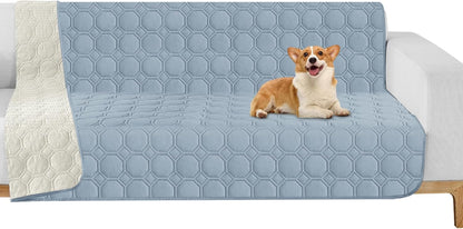 ZNSAYOTX Ultimate Cozy Blankets (30"x70") 100% Waterproof Sofa Mat Blanket for Dog Pets, Bed Couch Protector with Non-Slip Back Washable Durable, Pee Scratch Proof Easy to Clean (Dark Grey)