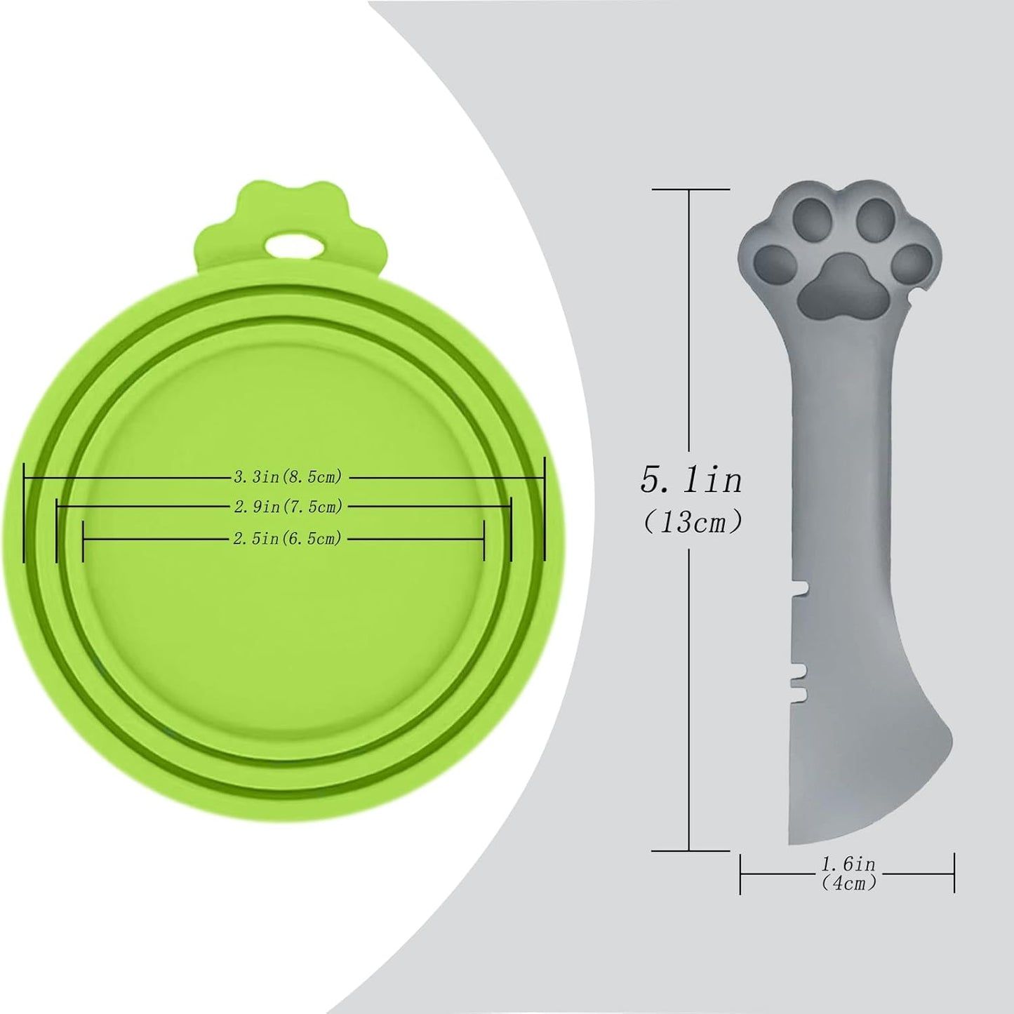 Food Can Lids, 4 Pcs Silicone Pet Food Can Covers for Dog & Cat Food, One Tin Cap Fit Most Standard Size Dog Cat Food Canned（Multicolor）…