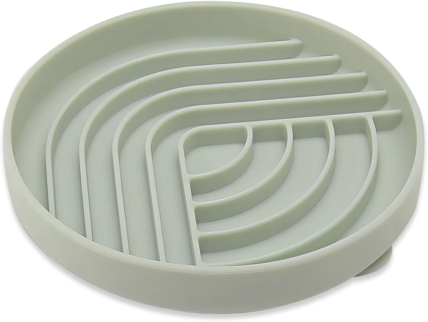 Lick Mat for Dogs, Silicone Slow Feeder Licking Mat with Non-Slip Suction Cups, Freeze-Friendly Lick Bowl for Enrichment Play, Anxiety Relief & Keeps Busy (8.0" x 1.4" Light Blue)