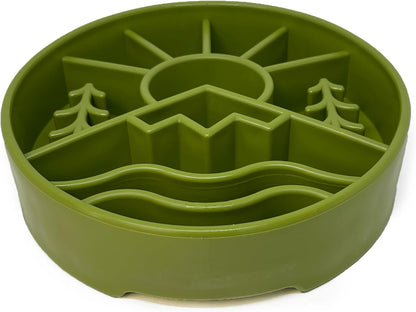 SodaPup Honeycomb Enrichment Bowl – Durable Slow Feeder Bowl Made in USA from Non-Toxic, Pet-Safe, Food Safe Material for Mental Stimulation, Slowing Down Eating, Healthy Digestion, & More