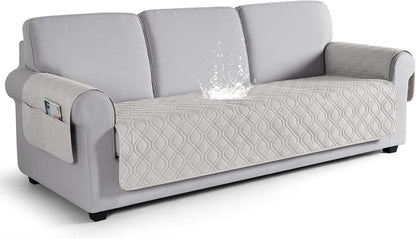 VANSOFY Couch Cover, Waterproof Sofa Covers Washable Slipcover Furniture Protector Couch Seat Covers Non-Slip Couch Cover for Dogs, Pets(Sofa, Dark Gray)