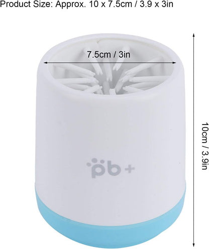 Pet Dog Paw Cleaner Cup, Pet Foot Cleaner Paw Cleaner Cup Easy to Use, Portable Dirt Removal Cleaning Dog Foot Washer Accessory for Dog Cat (Blue)